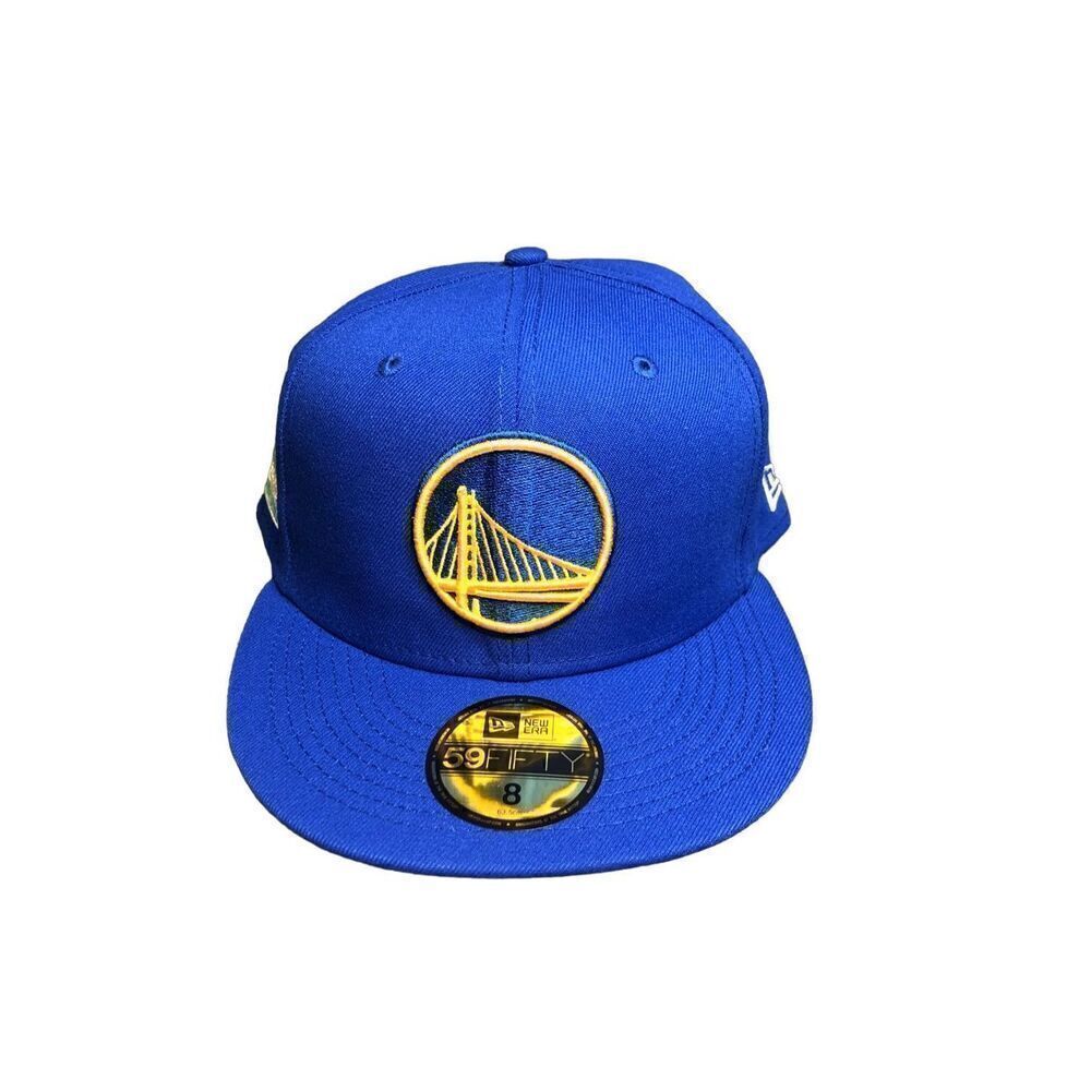 New Era Golden State Warriors Pop Citrus 59FIFTY Fitted Cap Hat Size 8